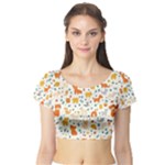 Pet Animal 04 Short Sleeve Crop Top