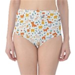 Pet Animal 04 Classic High-Waist Bikini Bottoms