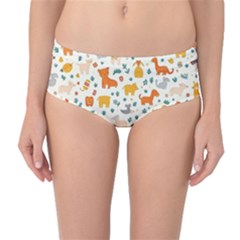 Mid-Waist Bikini Bottoms 