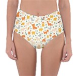 Pet Animal 04 Reversible High-Waist Bikini Bottoms