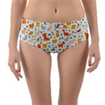 Pet Animal 04 Reversible Mid-Waist Bikini Bottoms