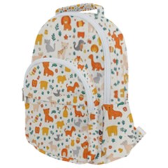 Rounded Multi Pocket Backpack 