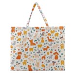 Pet Animal 04 Zipper Large Tote Bag