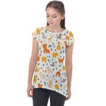 Pet Animal 04 Cap Sleeve High Low Top