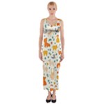 Pet Animal 04 Fitted Maxi Dress