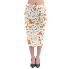 Midi Pencil Skirt 