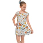 Pet Animal 04 Kids  Cap Sleeve Dress