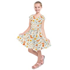 Kids  Short Sleeve Dress 