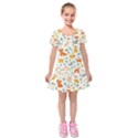 Kids  Short Sleeve Velvet Dress 