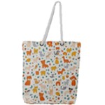 Pet Animal 04 Full Print Rope Handle Tote (Large)