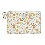 Pet Animal 04 Canvas Cosmetic Bag (Large)