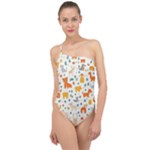 Pet Animal 04 Classic One Shoulder Swimsuit