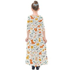 Kids  Quarter Sleeve Maxi Dress 