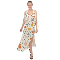 Maxi Chiffon Cover Up Dress 