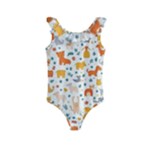 Pet Animal 04 Kids  Frill Swimsuit