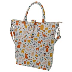 Buckle Top Tote Bag 