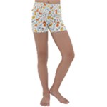 Pet Animal 04 Kids  Lightweight Velour Yoga Shorts