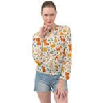 Pet Animal 04 Banded Bottom Chiffon Top