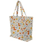 Pet Animal 04 Zip Up Canvas Bag