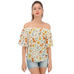 Off Shoulder Short Sleeve Top 