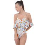 Pet Animal 04 Drape Piece Swimsuit