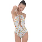 Pet Animal 04 Plunge Cut Halter Swimsuit