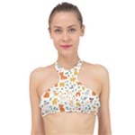 Pet Animal 04 High Neck Bikini Top