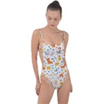 Pet Animal 04 Tie Strap One Piece Swimsuit