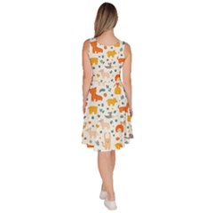 Knee Length Skater Dress With Pockets 