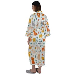 Maxi Satin Kimono 