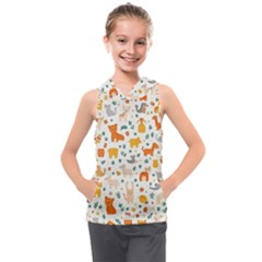 Kids  Sleeveless Hoodie 