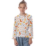 Pet Animal 04 Kids  Frill Detail T-Shirt