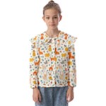 Pet Animal 04 Kids  Peter Pan Collar Blouse