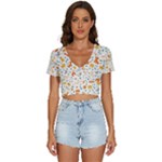 Pet Animal 04 V-Neck Crop Top