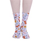 Pet Animal 04 Smooth Crew Length Tube Socks