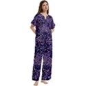 Short Sleeve Long Pants Satin Pajamas Set 