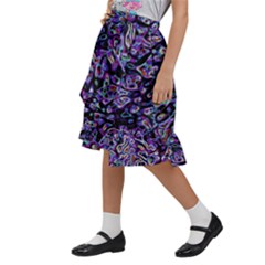 Kids  Ruffle Flared Wrap Midi Skirt 