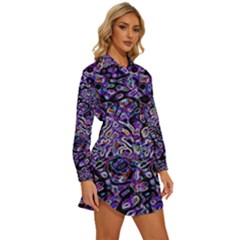 Womens Long Sleeve Shirt Dress 