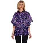 Neon Symphony Design Women s Batwing Button Up Shirt