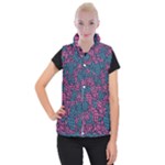 Summer Pineapples Women s Button Up Vest