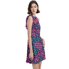 Cocktail Party Halter Sleeveless Dress With Pockets 