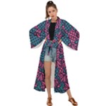 Summer Pineapples Maxi Kimono