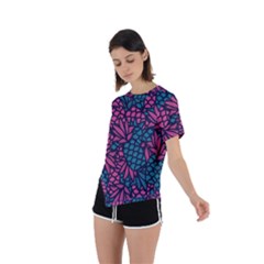 Asymmetrical Short Sleeve Sports T-Shirt 