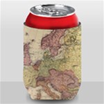 Retro Old Vintage Map Of Europe Can Holder