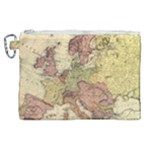 Retro Old Vintage Map Of Europe Canvas Cosmetic Bag (XL)