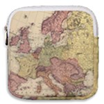 Retro Old Vintage Map Of Europe Mini Square Pouch