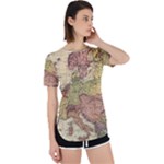 Retro Old Vintage Map Of Europe Perpetual Short Sleeve T-Shirt