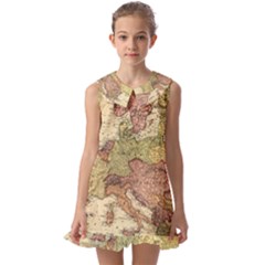 Kids  Pilgrim Collar Ruffle Hem Dress 