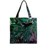 Malachite  Zipper Grocery Tote Bag