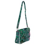 Malachite  Shoulder Bag with Back Zipper